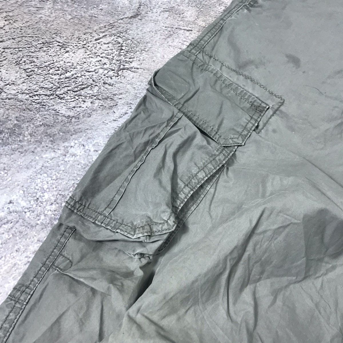 Vintage Vintage 90s Baggy Cargo Pants Parachute Flared Streetwear 30 Size 30" / US 8 / IT 44 - 4 Thumbnail