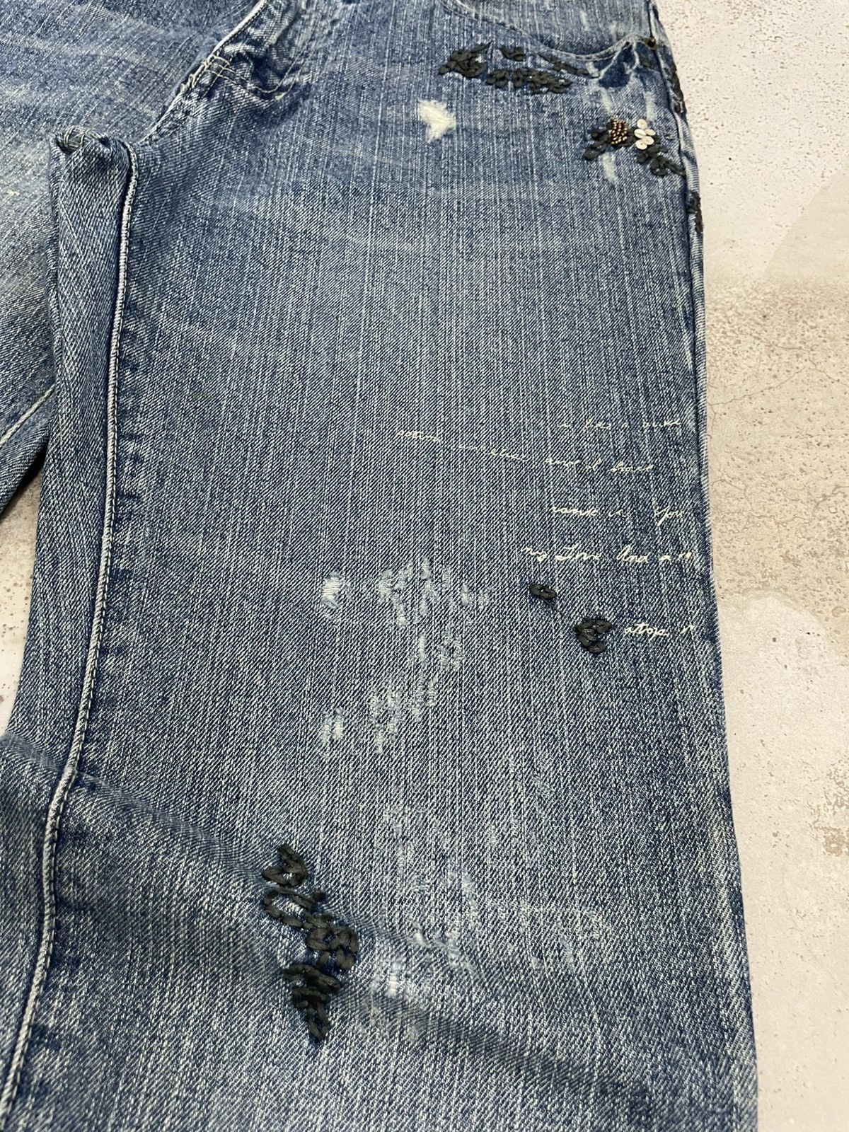 Designer Doll Jeans Creative Custom Soft Style Unisex Size US 30 / EU 46 - 10 Thumbnail