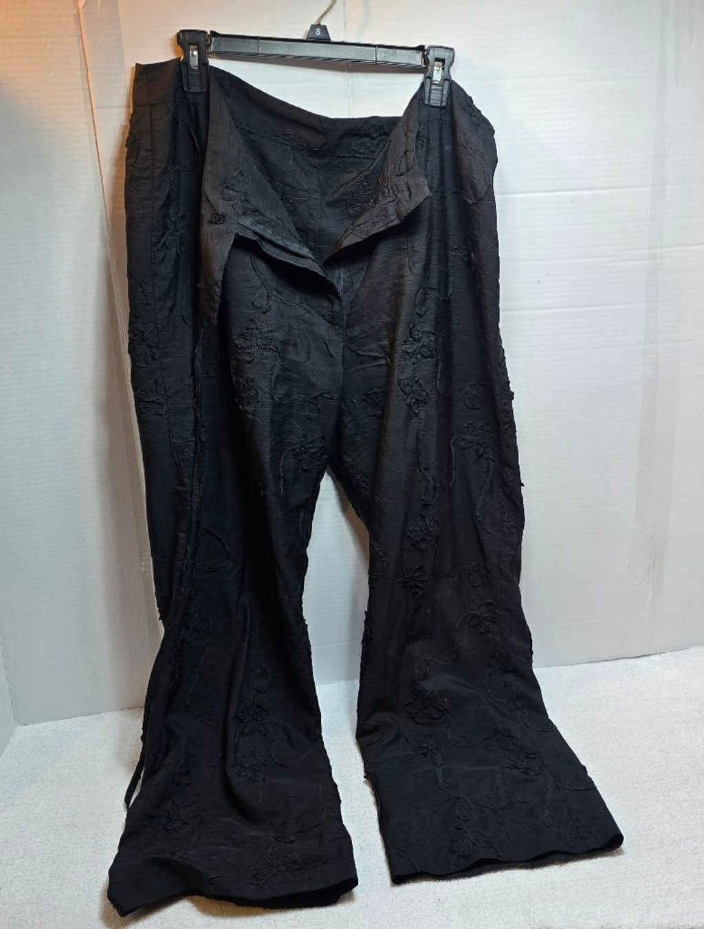 The Unbranded Brand Women's Unbranded Black Wide Leg Pants 2X Size 40" / US 18 - 2 Thumbnail