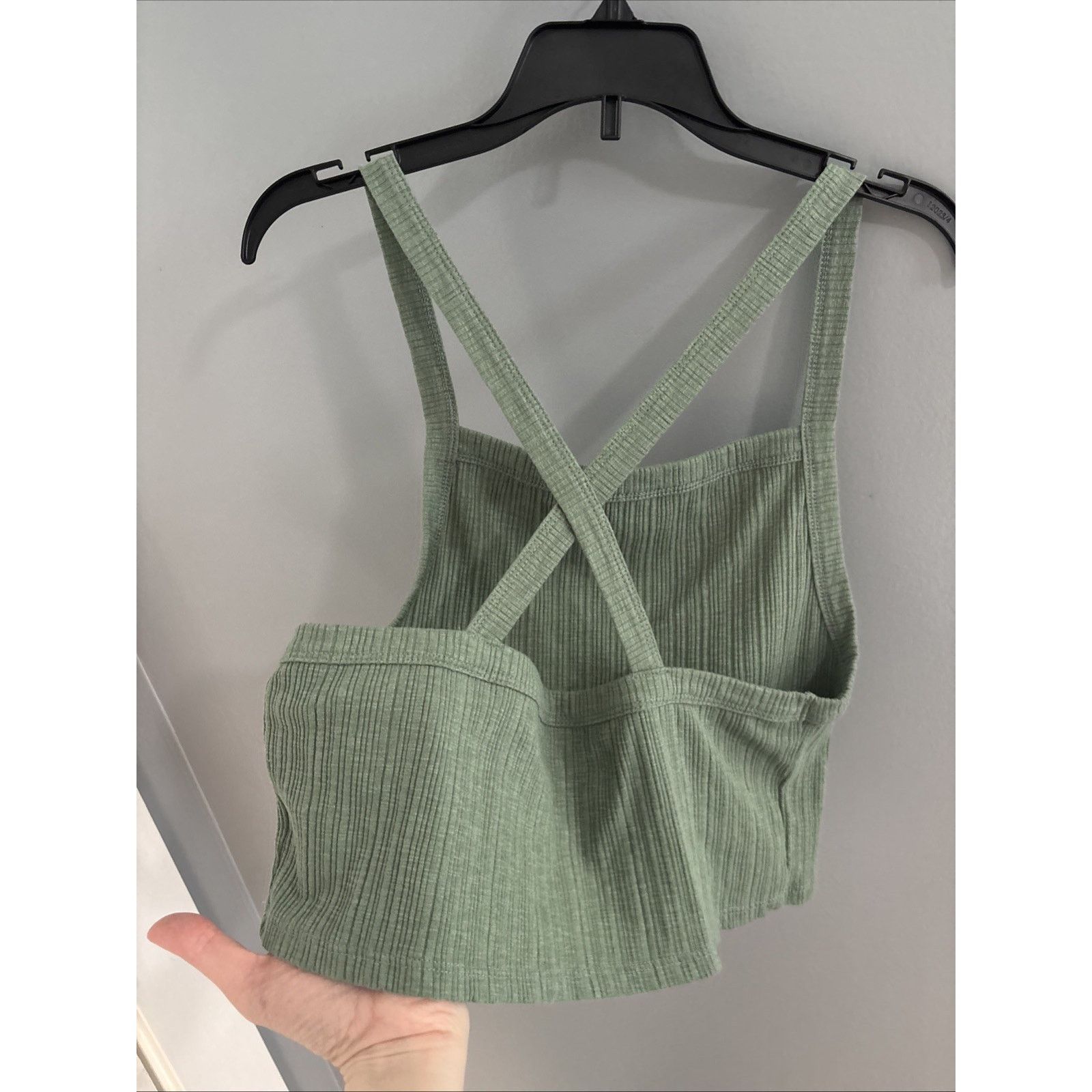American Eagle Outfitters American Eagle Green Tank Size L / US 10 / IT 46 - 2 Thumbnail