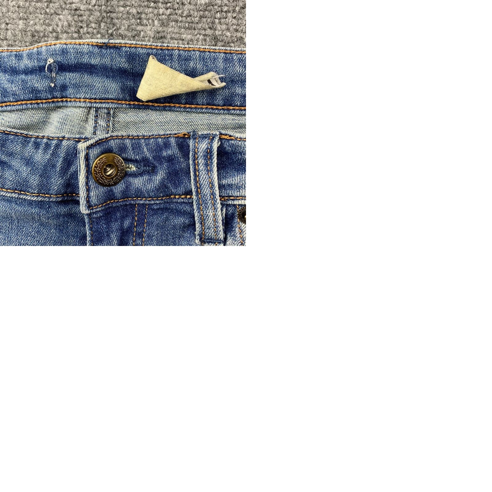 Free People Free People Jeans Womens 28 Blue Mid-Rise Distressed Stretch Ankle Slit Fray Hem Size 28" / US 6 / IT 42 - 10 Thumbnail