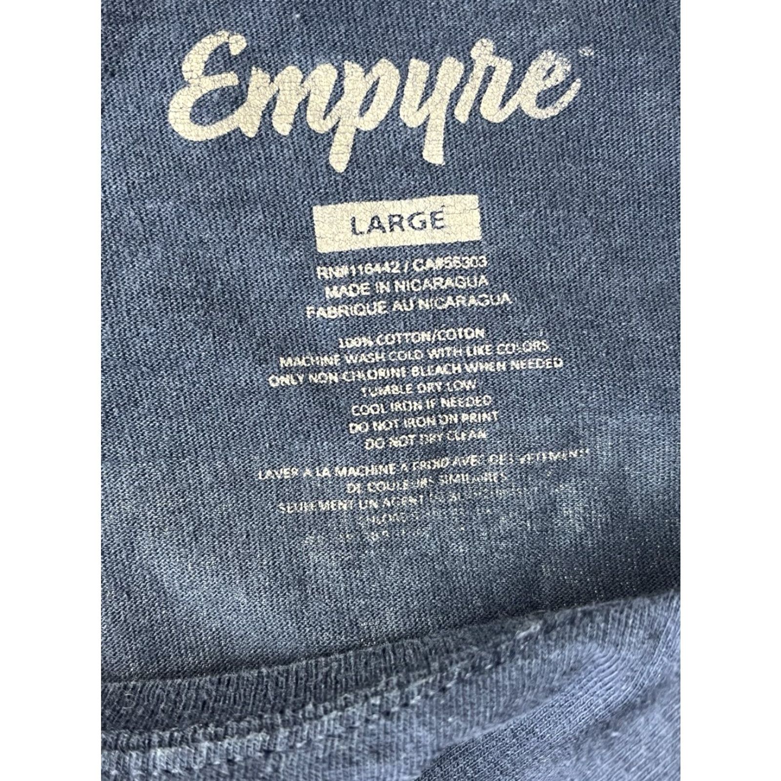 Empyre Empyre Shirt Men's Large Blue Short Sleeve Crew Neck Cotton T-Shirt Regular Fit Men’s Clothing Size US L / EU 52-54 / 3 - 5 Thumbnail