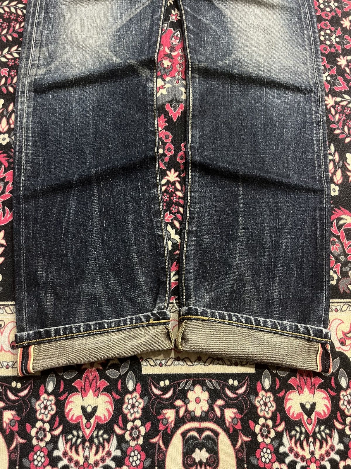 Edwin ⚡️Selvedge⚡️Vintage Edwin 505Z Buckle Back Blue Washed Jeans Size US 29 - 13 Thumbnail