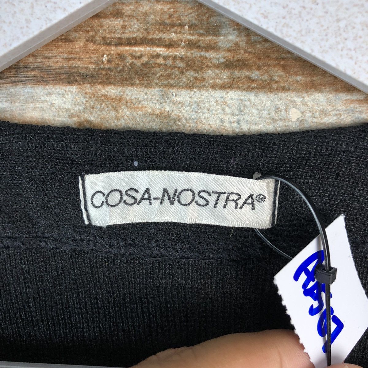 Vintage Cosa Nostra japan vintage Black Cardigan Knitwear #A2507 Size US L / EU 52-54 / 3 - 9 Thumbnail