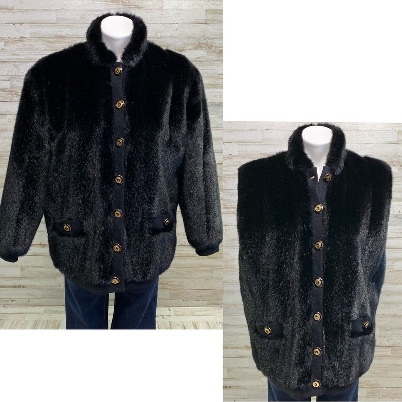 St. John St. John Collection by Marie Gray Faux Fur Jacket Vest XS Size XS / US 0-2 / IT 36-38 - 1 Thumbnail