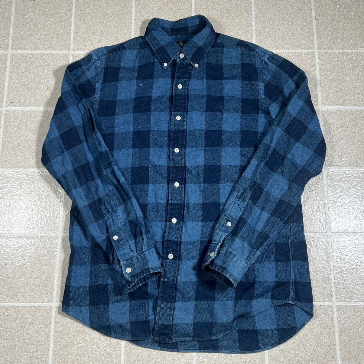 Polo Ralph Lauren Polo Ralph Lauren Shirt Blue Check Plaid Classic Long Sleeve Size US M / EU 48-50 / 2 - 1 Thumbnail