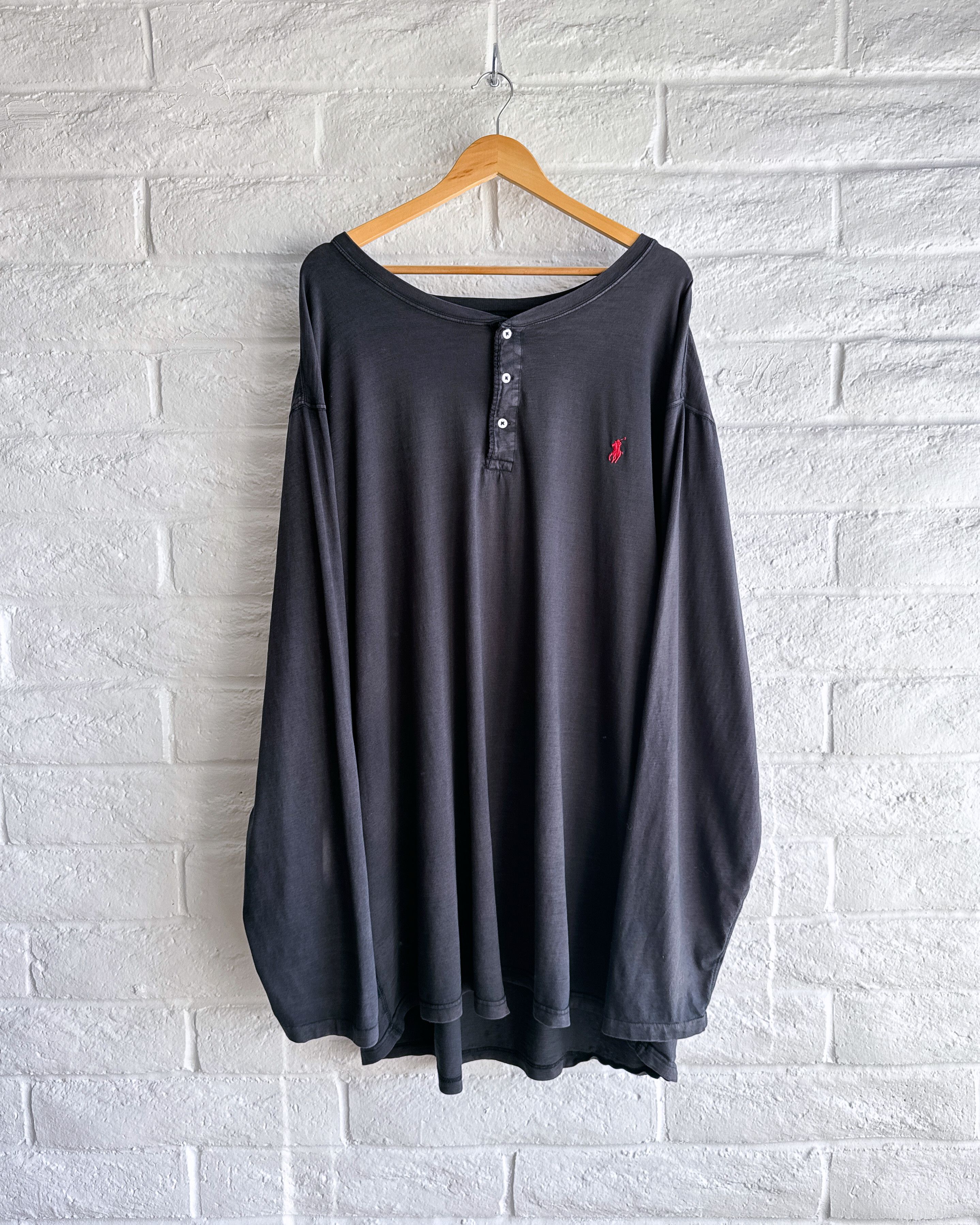 Polo Denim & Supply Ralph Lauren Henley T Shirt Black 3XLT