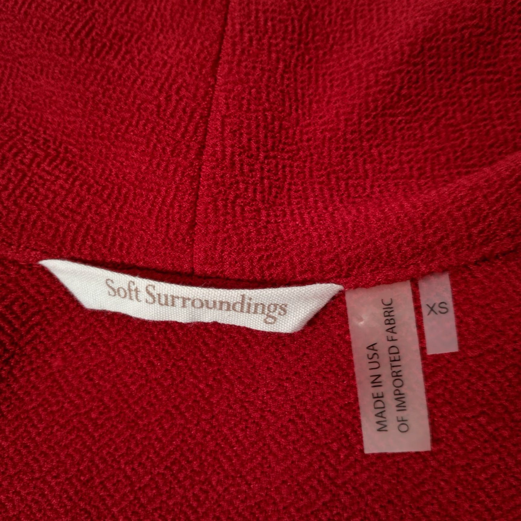 Soft Surroundings Soft Surroundings Vest Top Women XS Mesa Red Open Front Big Button Sleeveless Bohemian Hippie Lagenlook boho artsy Top Womens Size XS / US 0-2 / IT 36-38 - 5 Thumbnail