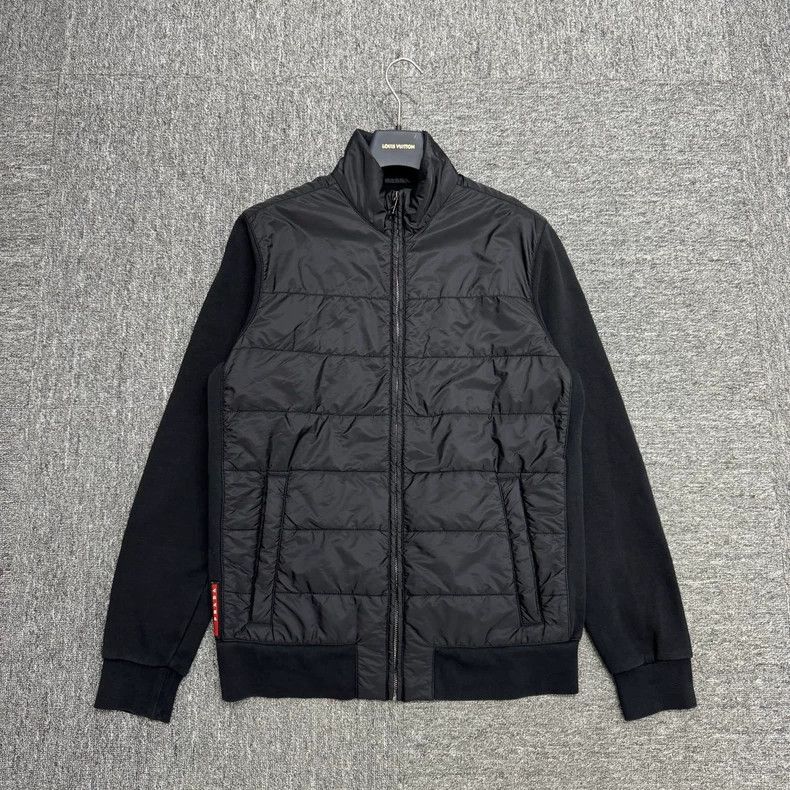 Prada Prada Cotton stitched knitted jacket 2502-Nextarrow Size US L / EU 52-54 / 3 - 1 Thumbnail