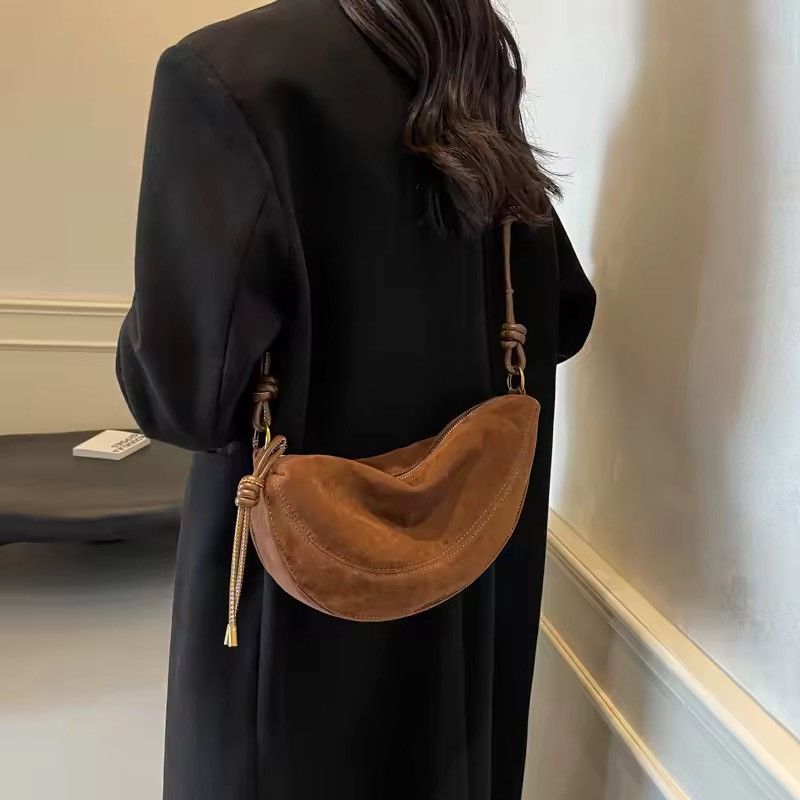 Japanese Brand × Vintage Faux Suede Shoulder Bag Size ONE SIZE - 1 Thumbnail