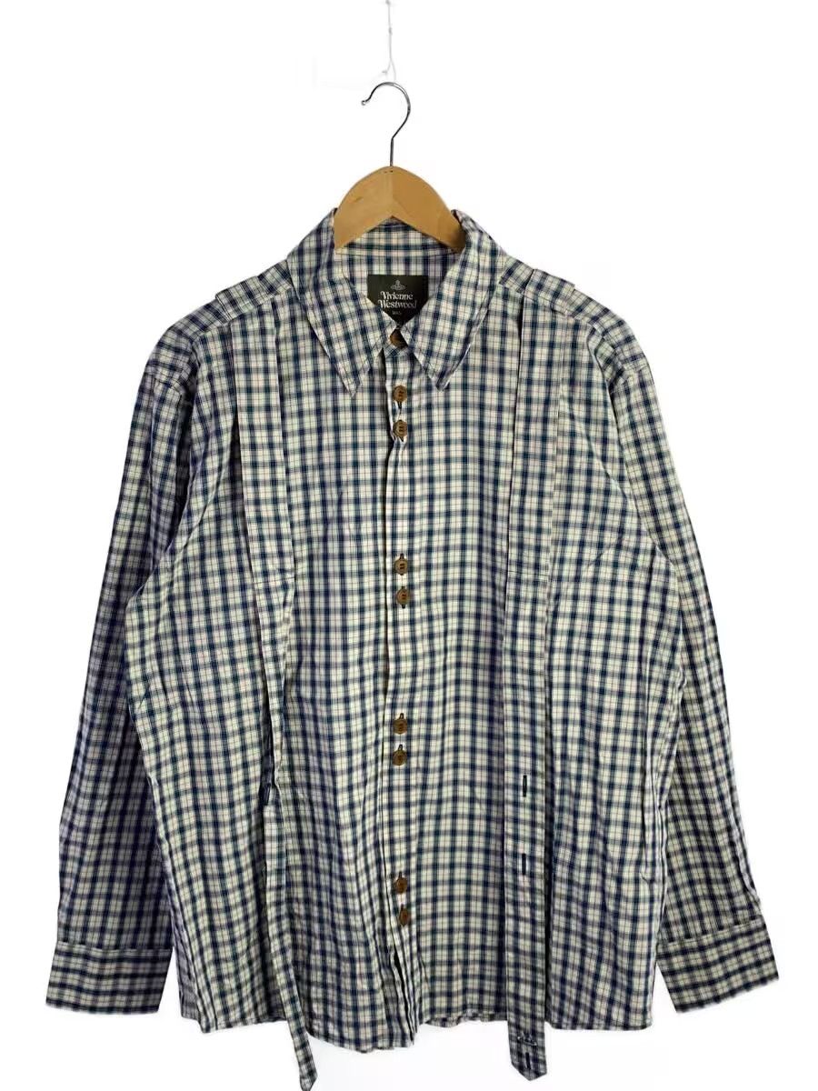 Vivienne Westwood Stripe Patch Plaid Orb Button Shirt Size US M / EU 48-50 / 2 - 1 Thumbnail