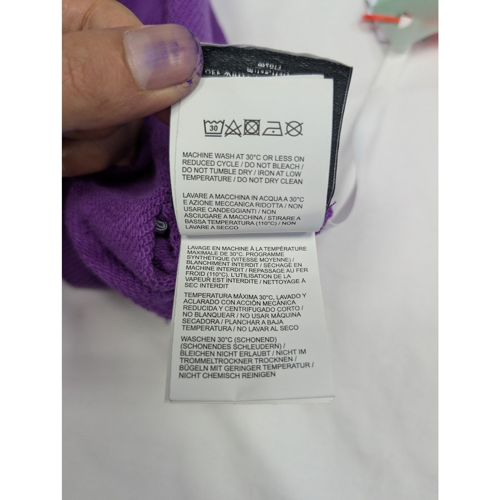 Off-White o1rshd1 Hand Arrow Boxy Hoodie in Orchid/White Size US S / EU 44-46 / 1 - 15 Thumbnail