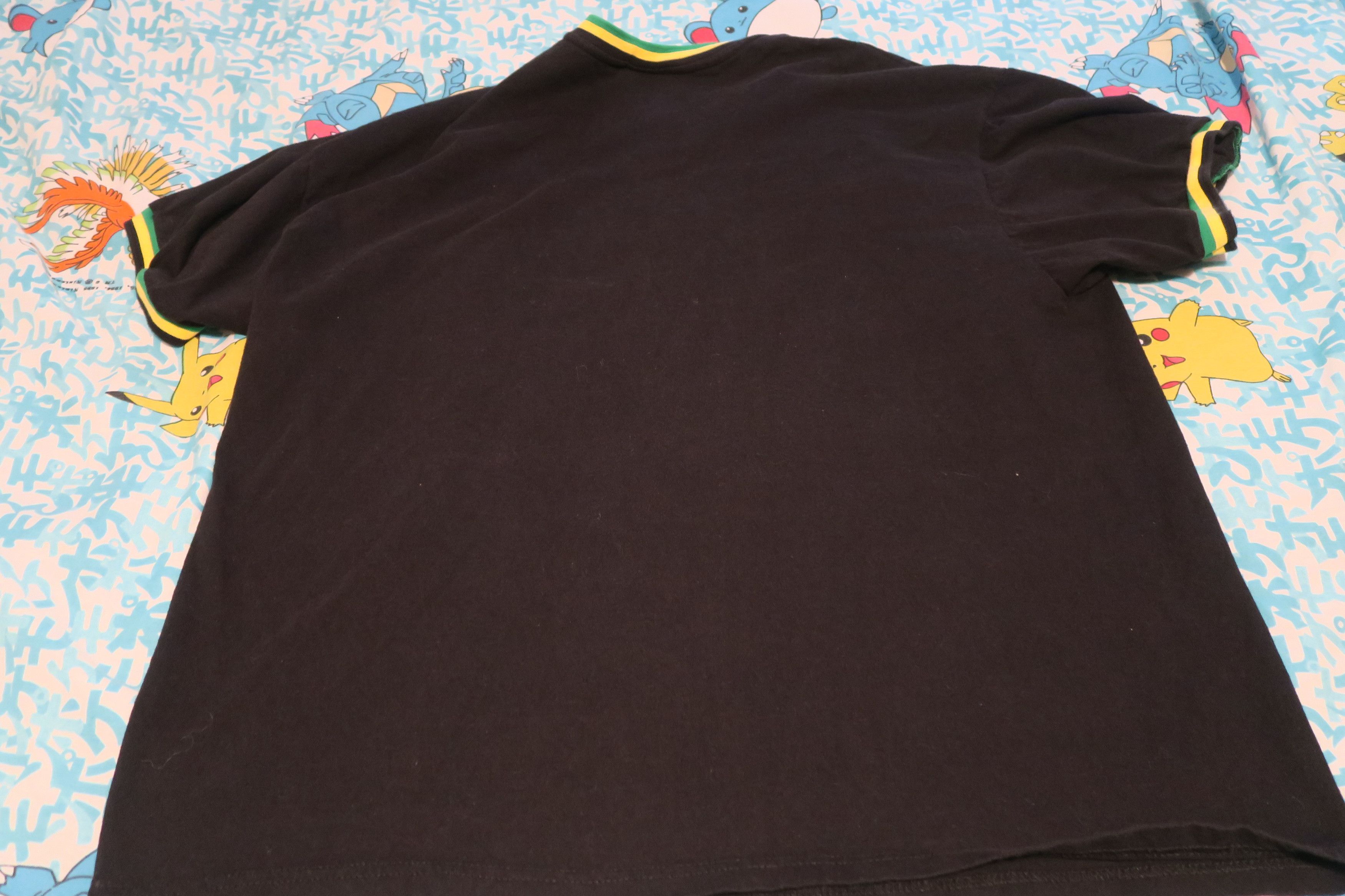 Vintage VTG Jamaica Flag Ringer T-Shirt Out of Many One People Size US XXL / EU 58 / 5 - 6 Thumbnail