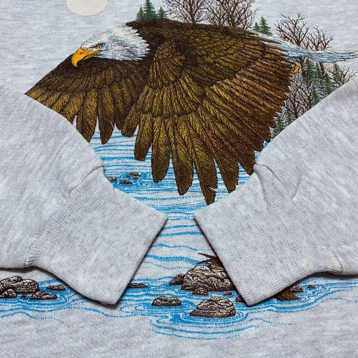 Lee Rare‼️🔥Vintage 90's Bald Eagle In A Nature Scene Sweatshirt Size US M / EU 48-50 / 2 - 8 Thumbnail