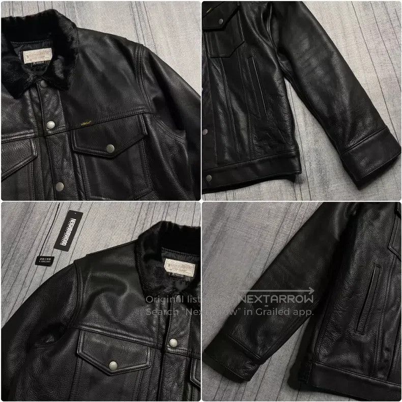 Neighborhood Neighborhood 13AW Vintage Real Leather Biker Jacket with H Size US M / EU 48-50 / 2 - 4 Thumbnail