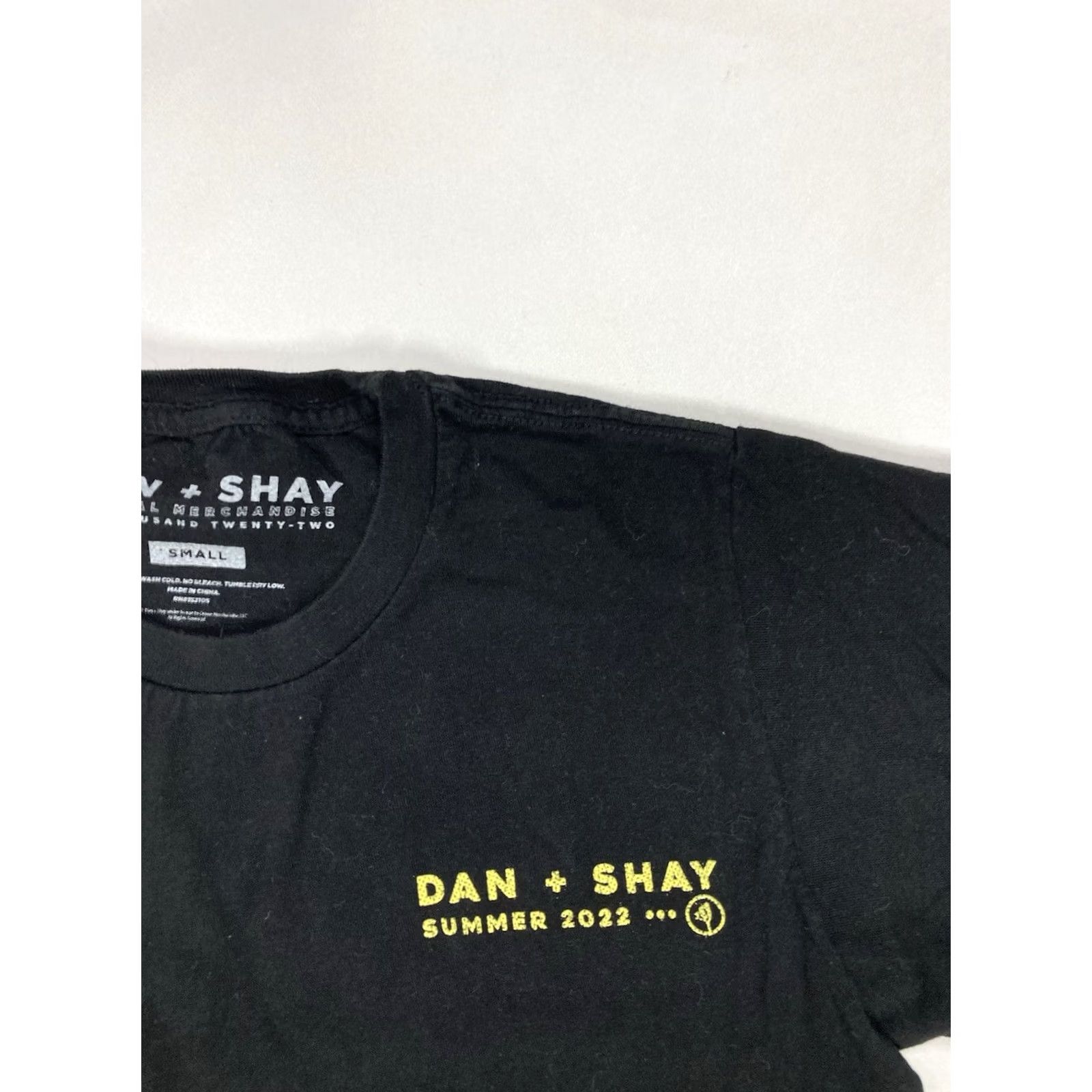 Vintage Dan & Shay Tour T-shirt Women Small Black Music Summer 2022 Size S / US 4 / IT 40 - 4 Thumbnail