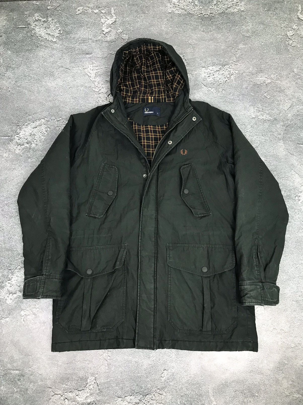 Fred Perry Fred Perry Waterproof,Windbreaker Hooded Parka Jacket Size US L / EU 52-54 / 3 - 1 Thumbnail