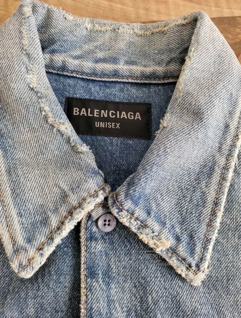 Balenciaga Balenciaga Tape denim work shorts shirt jacket Size US M / EU 48-50 / 2 - 4 Thumbnail