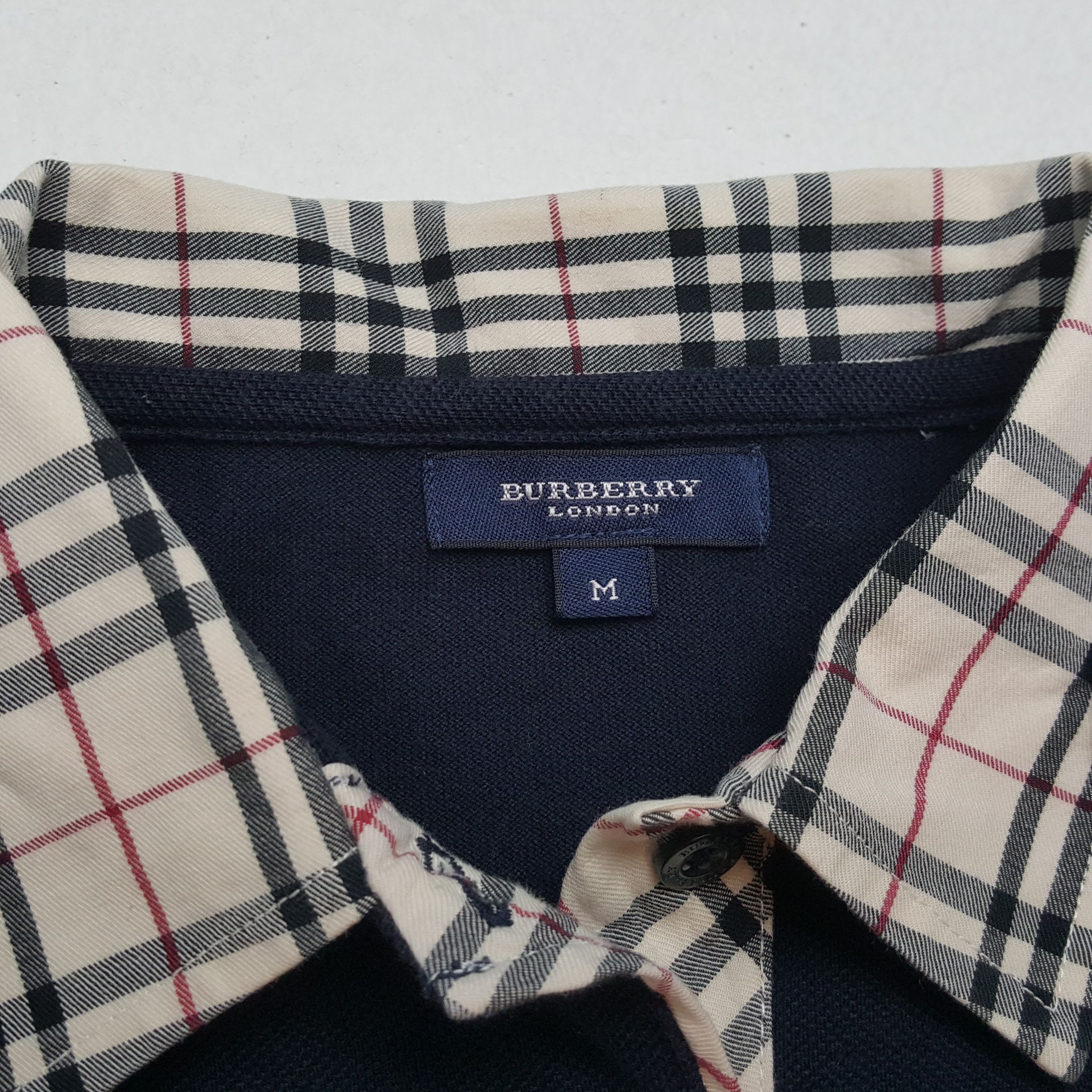 Burberry  Vintage BURBERRY LONDON Polos Nova Check Collar Fashion Style |  Grailed