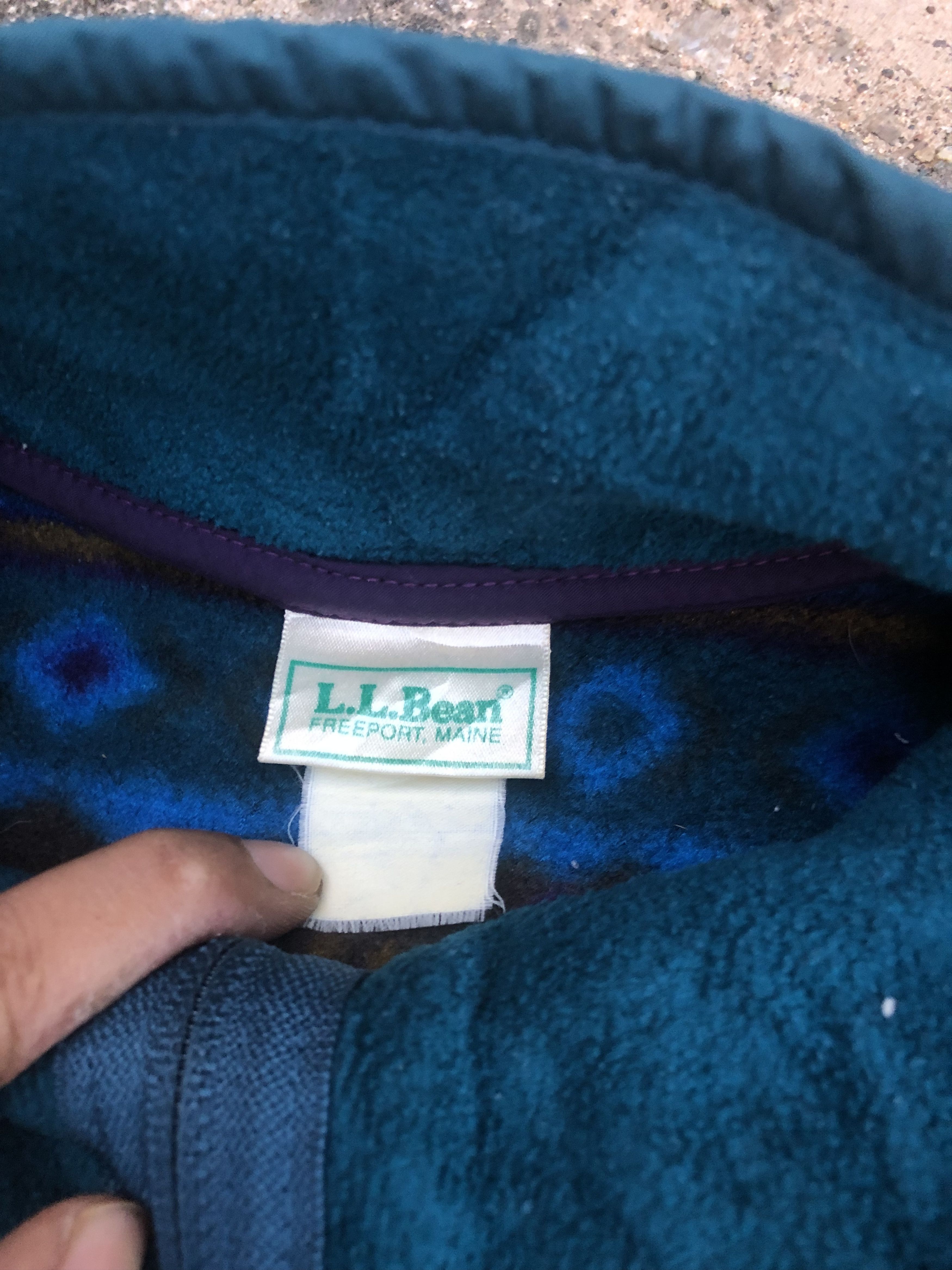 L.L. Bean 🔥Vintage 90s LL BEAN Aztec Tribal Fleece Sweatshirt Jacket Size US L / EU 52-54 / 3 - 7 Thumbnail