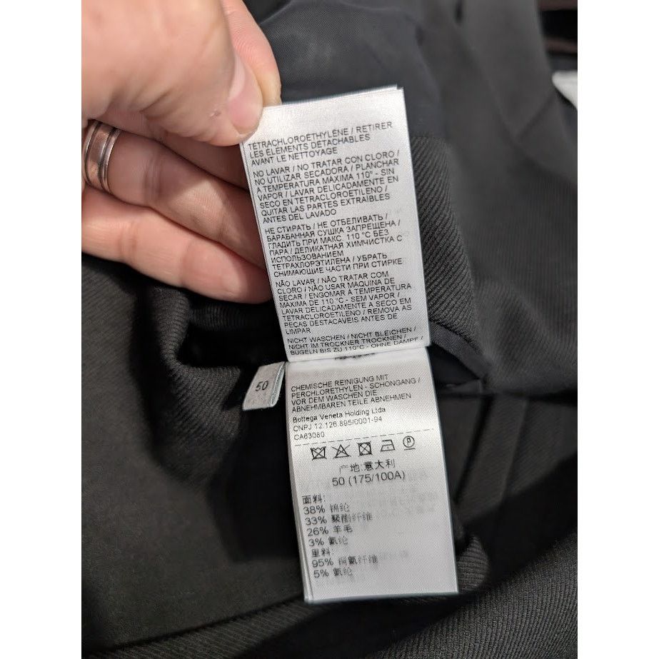 Bottega Veneta o1rshd1 Tech Wool Twill Jacket in Black Size US M / EU 48-50 / 2 - 19 Thumbnail