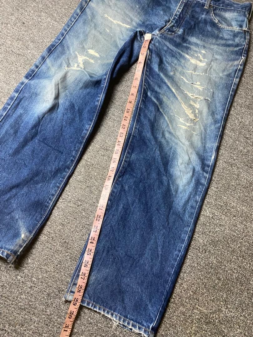 Japanese Brand Unique Clothing Warehouse Distressed Jeans (149) Size US 35 - 9 Thumbnail