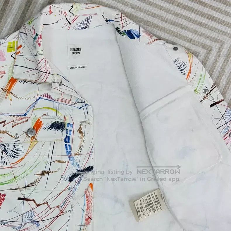 Hermes Hermes Graffiti Denim Jacket Size XS / US 0-2 / IT 36-38 - 4 Thumbnail