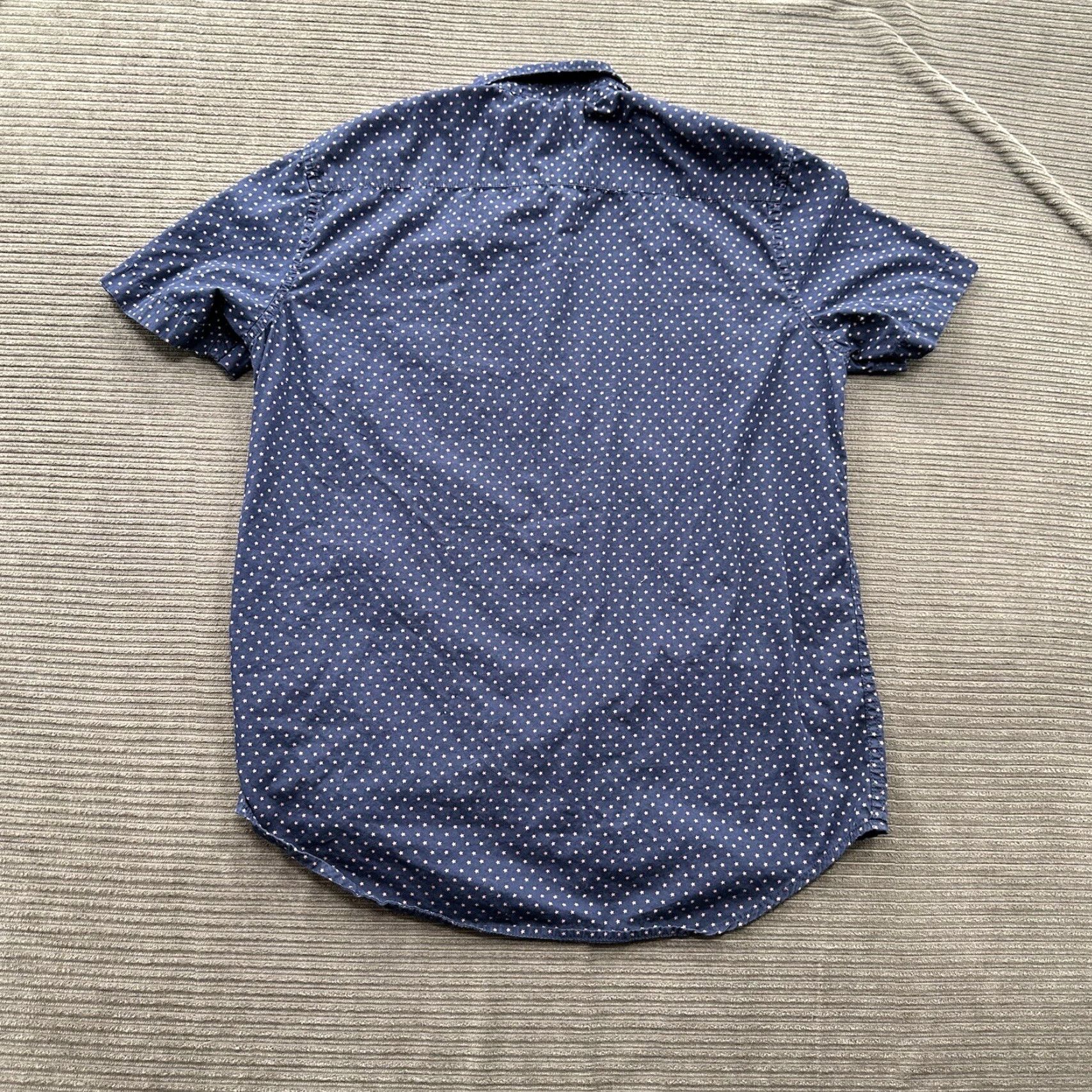 Vintage Denim & Supply Ralph Lauren Shirt Men Medium Blue Button-Down Stars All Over Size US M / EU 48-50 / 2 - 2 Thumbnail