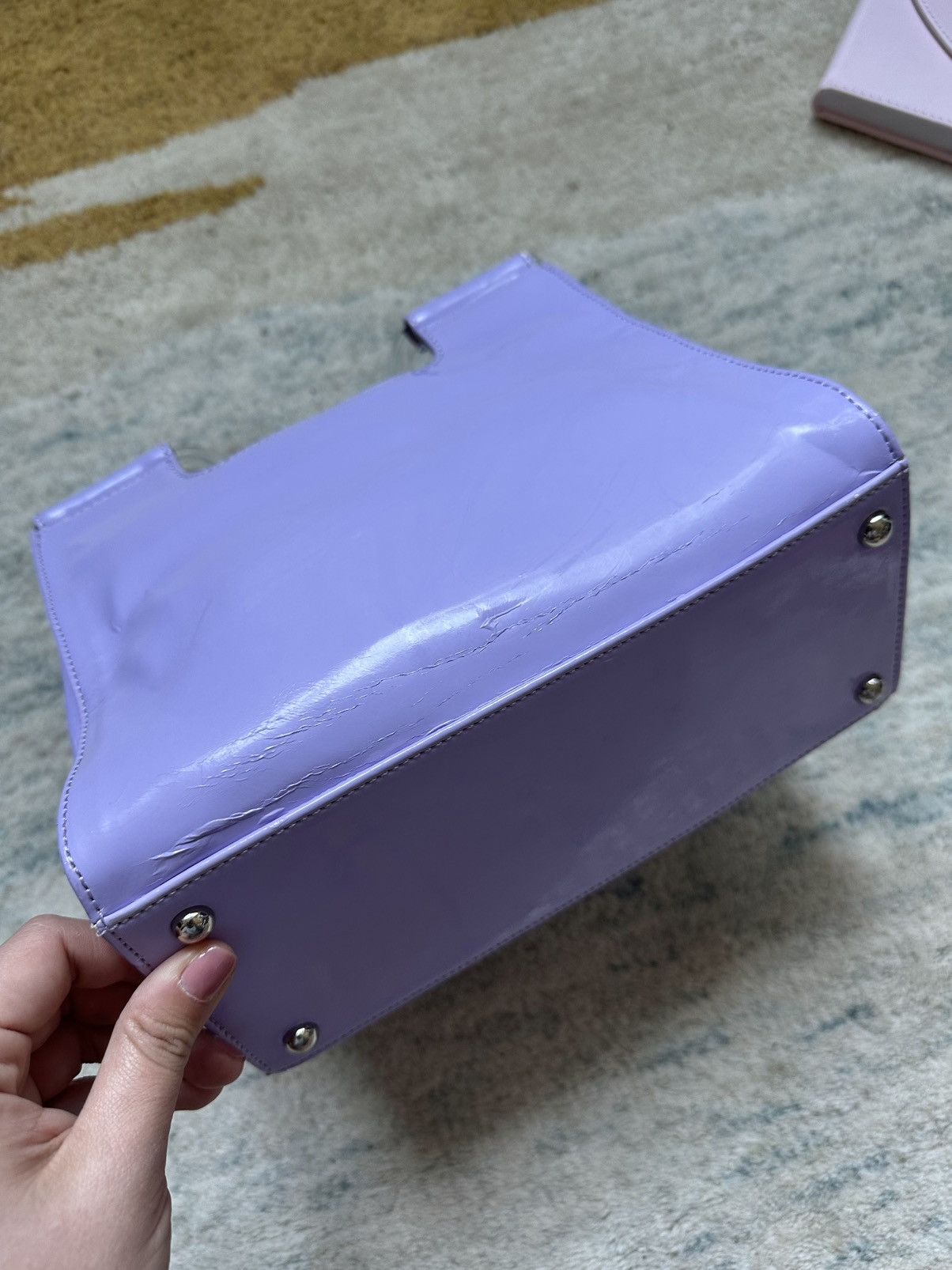 Courreges Rare Vintage Courreges Acrylic Clear Top Handle Purse Logo Size ONE SIZE - 4 Thumbnail