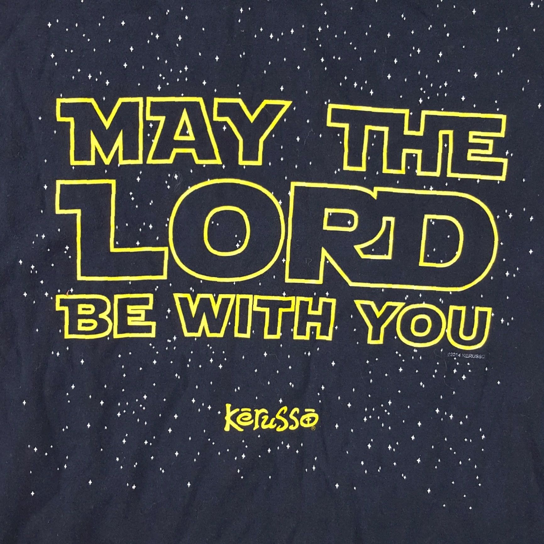 Star Wars VINTAGE Kerusso Star Wars Jesus Parody T-Shirt Large Black Retro Religious Y2K Mens Size US L / EU 52-54 / 3 - 3 Thumbnail