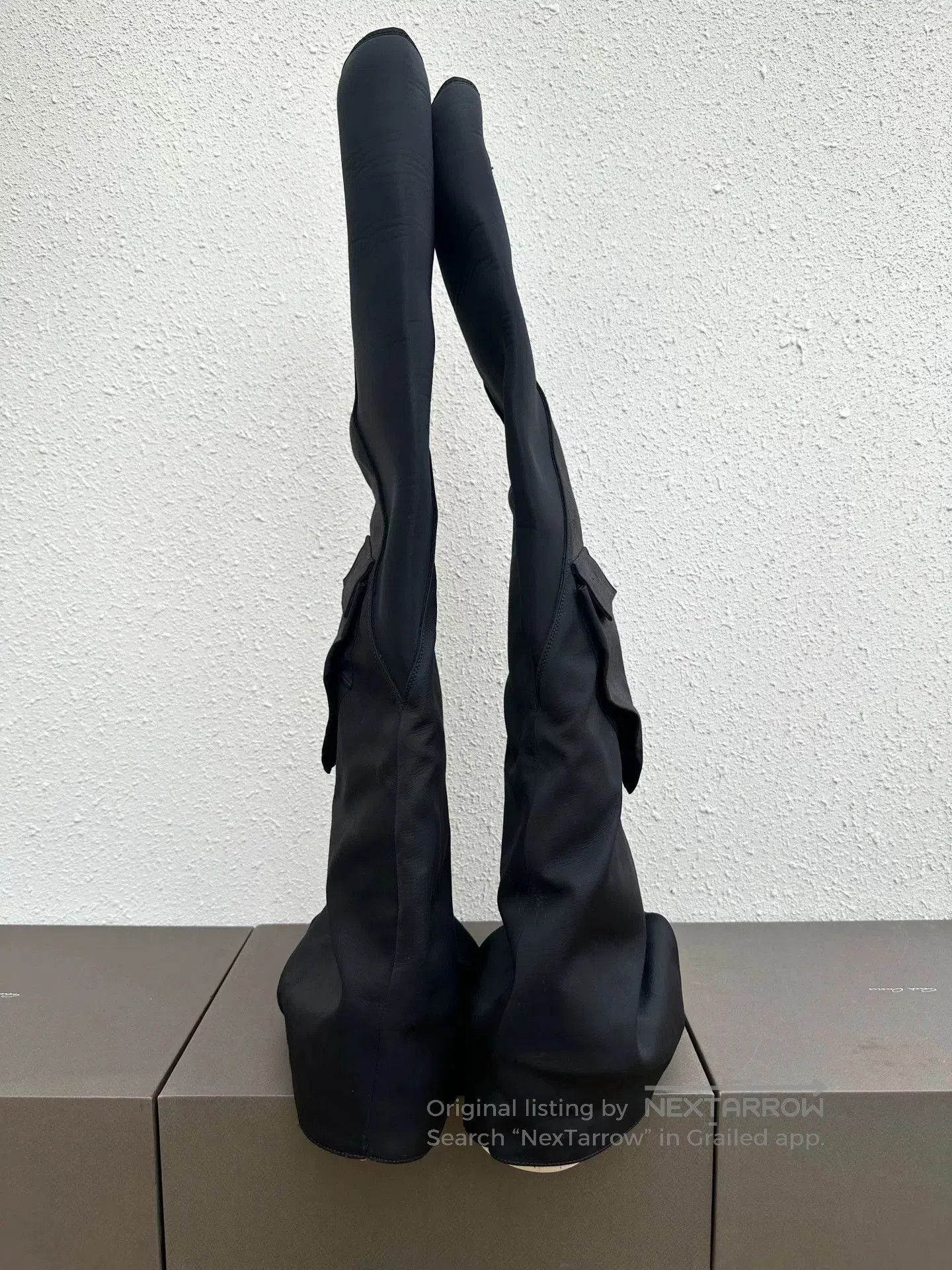 Rick Owens Rick Owens Cargo Over-the-Knee Boots. Size US 8 / EU 41 - 4 Thumbnail
