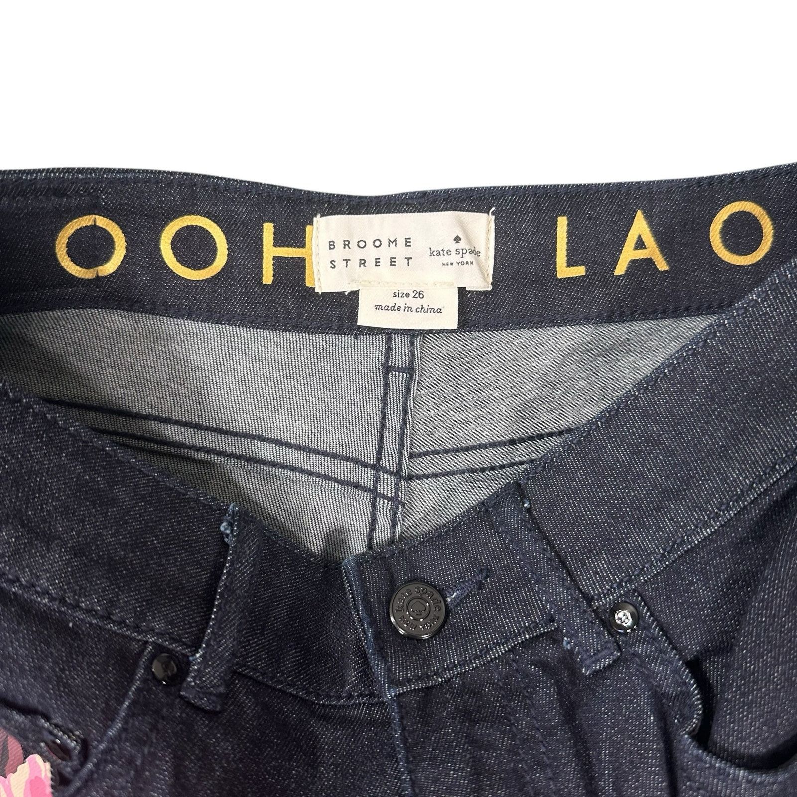 Kate Spade Kate Spade Broome Street Rose Kick Flare Crop Jeans Size 26 Size 26" / US 2 / IT 38 - 8 Thumbnail