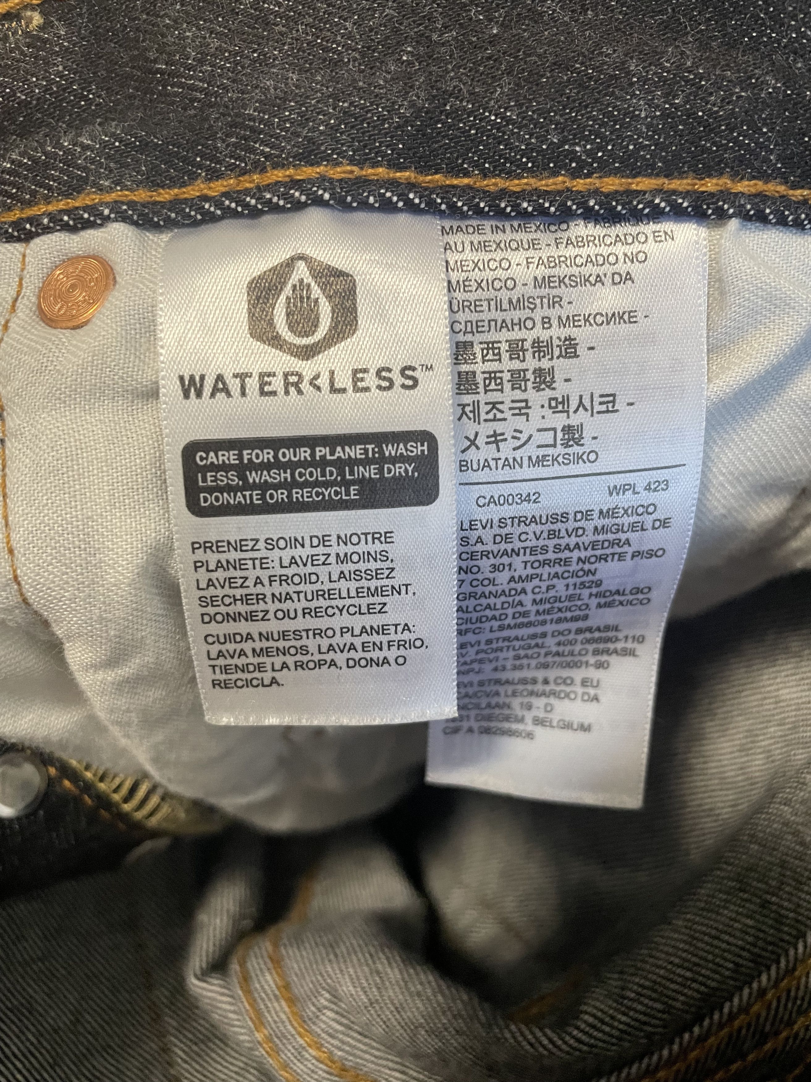 Levi's Levis Black 501 Jeans (raw denim) Size US 32 / EU 48 - 5 Thumbnail