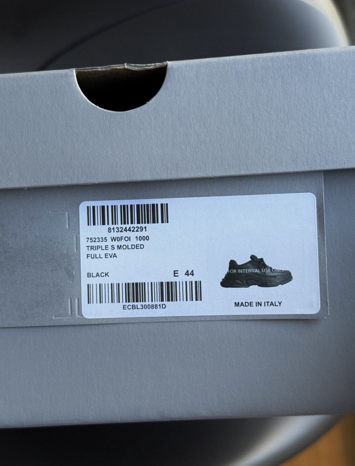 Balenciaga Balenciaga triple S mold sneaker “black” Size US 11 / EU 44 - 8 Thumbnail