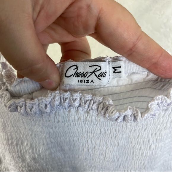Charo Ruiz Charo Ruiz Ibiza 'Stelle' Smocked Tiered Swing Lace Dress Size M / US 6-8 / IT 42-44 - 9 Thumbnail