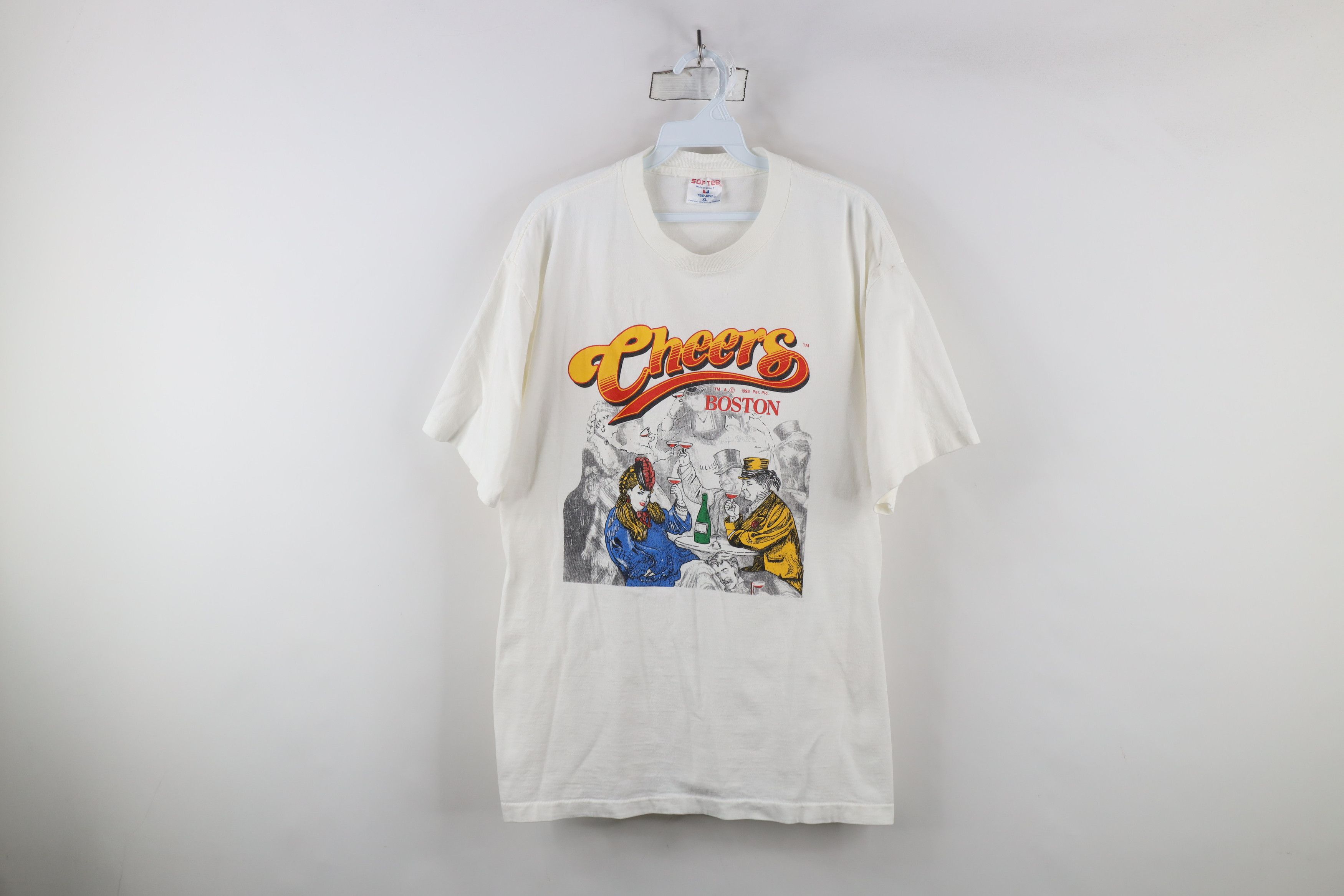 Vintage Vintage 90s Streetwear Boston Short Sleeve T-Shirt USA Size US XL / EU 56 / 4 - 1 Thumbnail