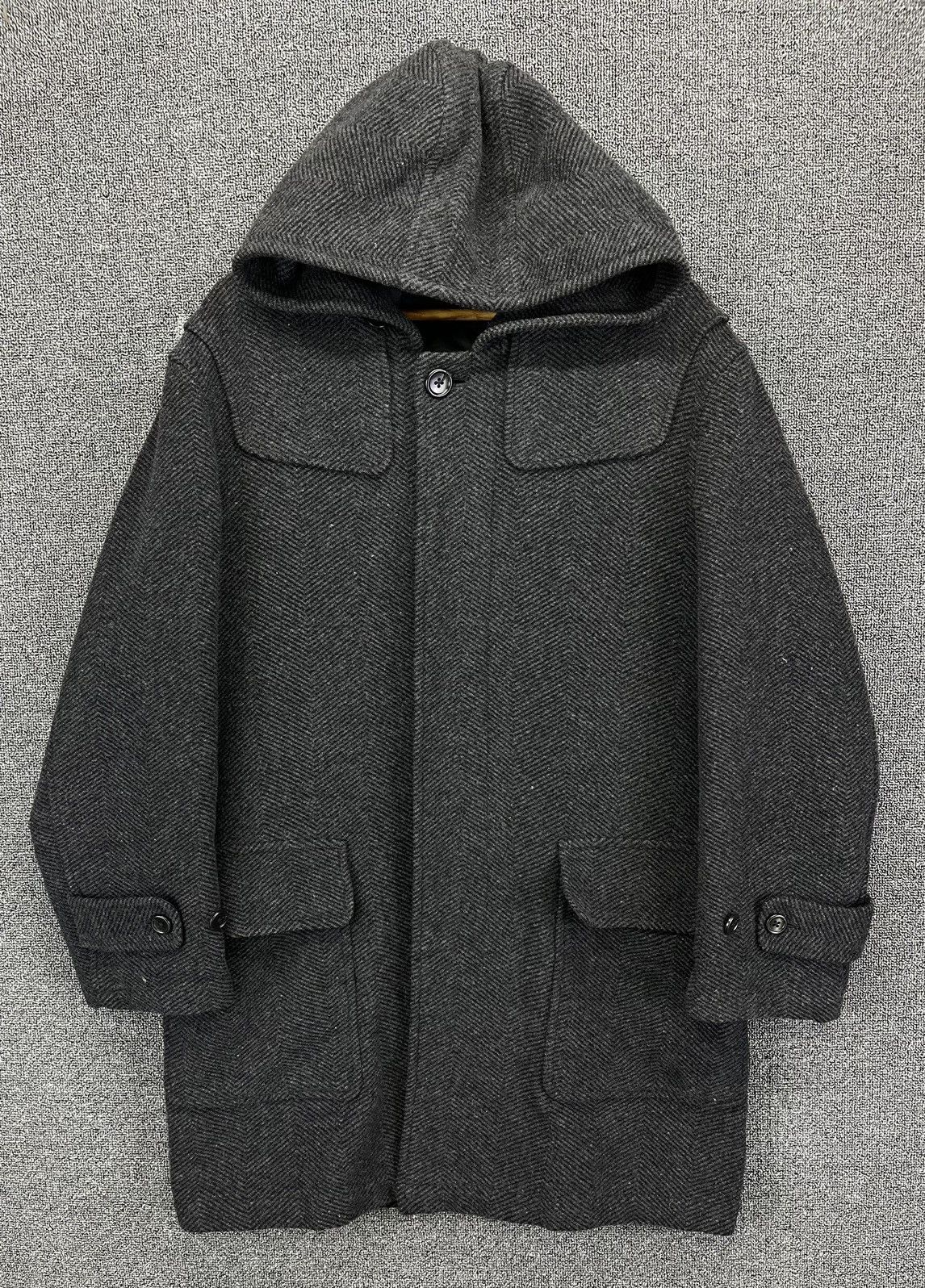 Alexander Julian Vintage Alexander Julian Luxury Hooded Wool Button Up Jacket Size US L / EU 52-54 / 3 - 1 Thumbnail
