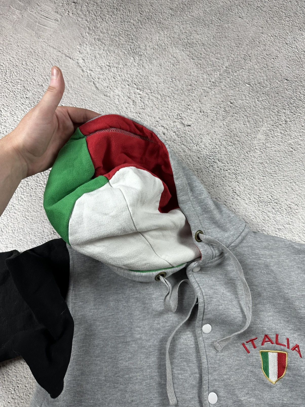 Japanese Brand Italia Full Zip Hoodie Y2K Soccer Jersey Blockcore Style Size US M / EU 48-50 / 2 - 7 Thumbnail