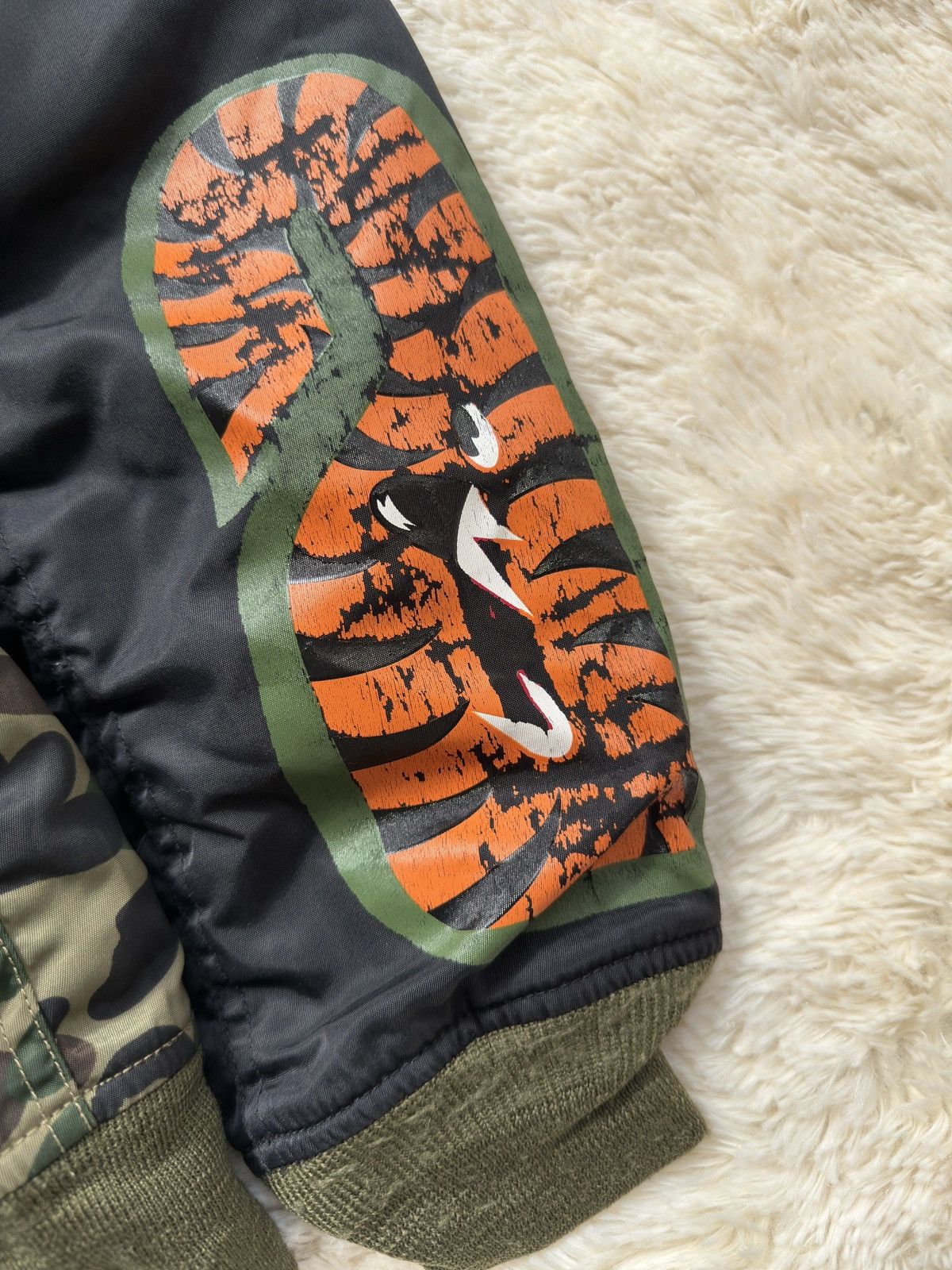 Bape Bape First Camo MA1 Shark bomber jacket M Size US M / EU 48-50 / 2 - 14 Thumbnail