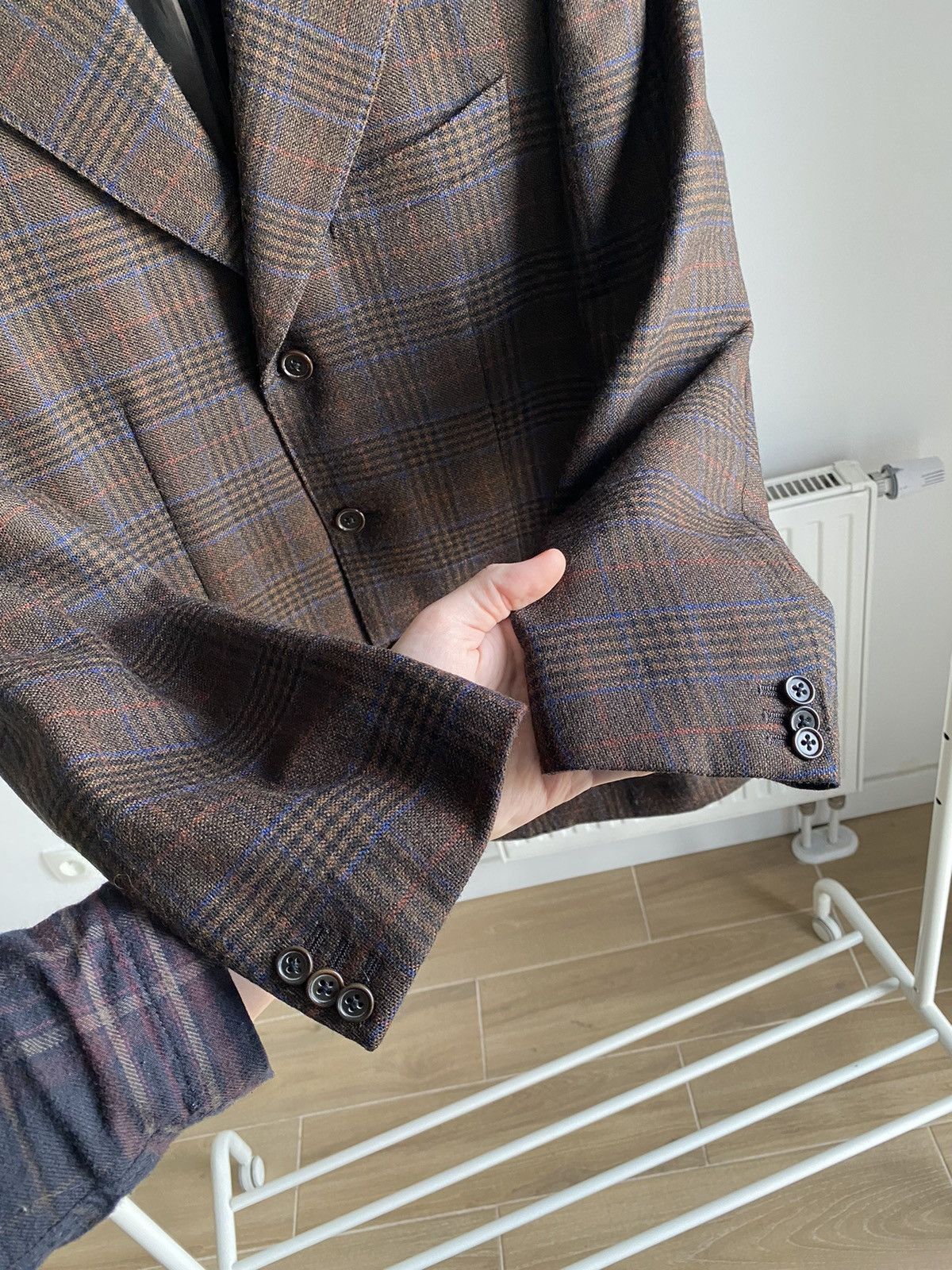 Luigi Bianchi Luigi Bianchi 100% Wool Checkered Blazer Size 42R - 6 Thumbnail