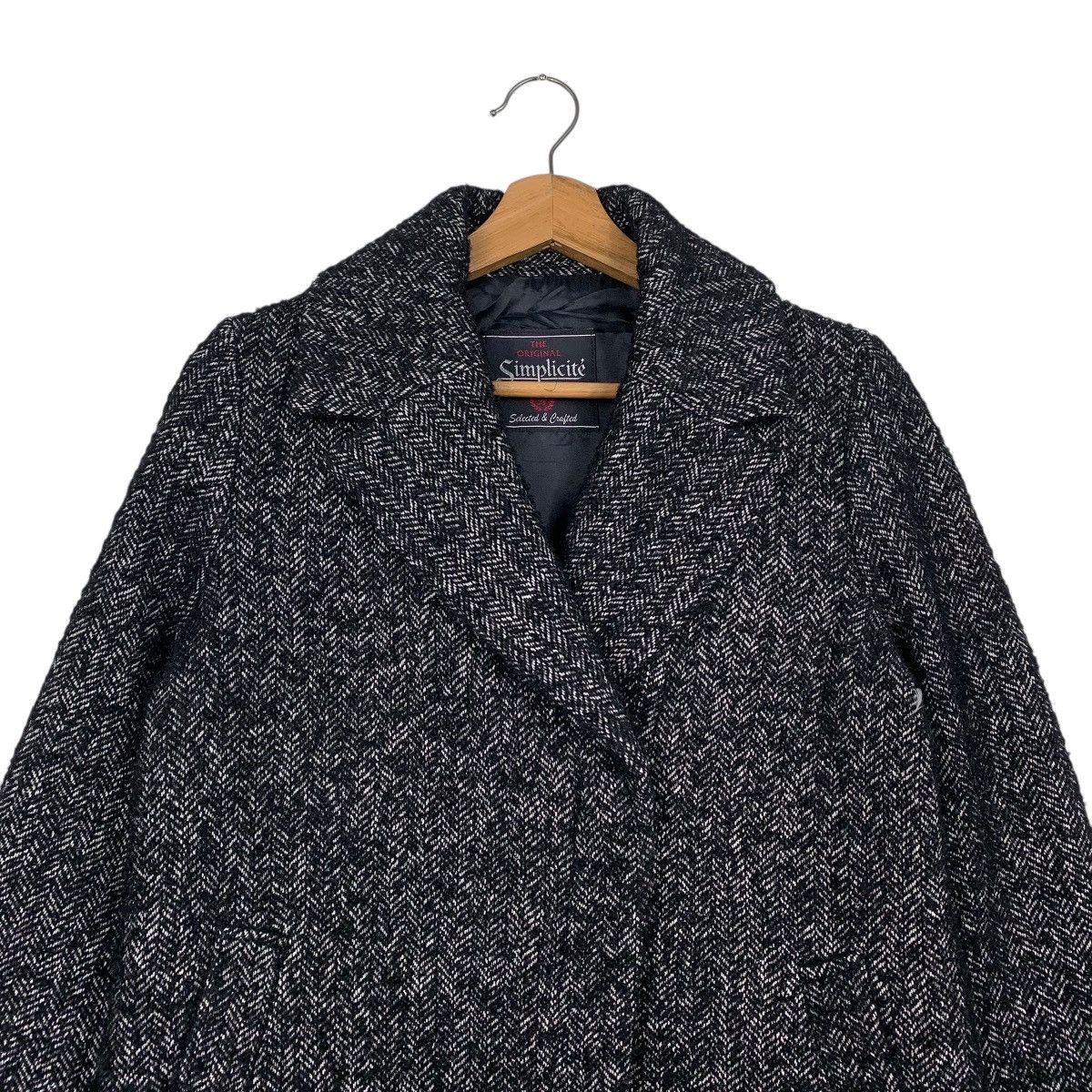 Japanese Brand Japanese Brand Simplicite Herringbone Wool Jacket Size M / US 6-8 / IT 42-44 - 2 Thumbnail