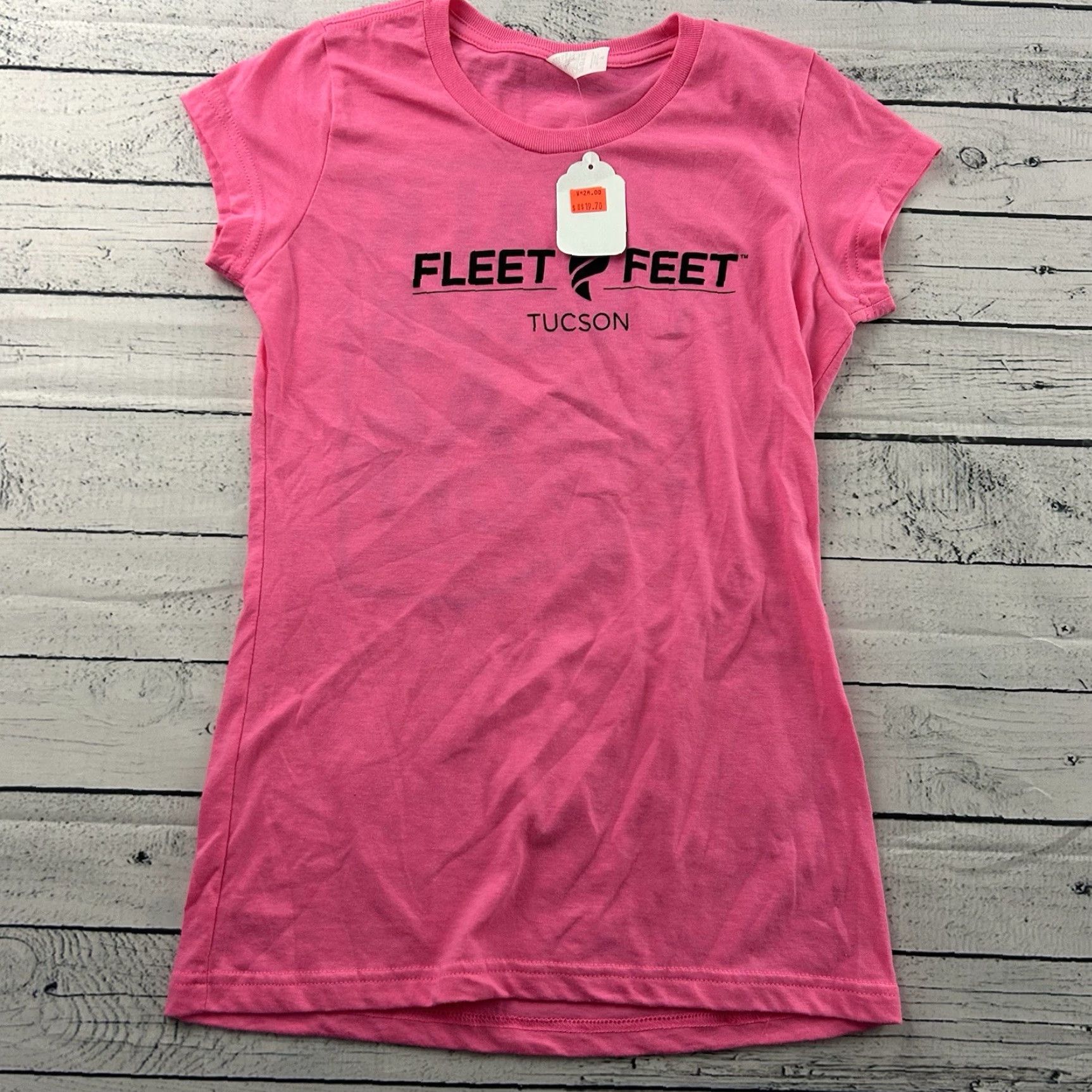 Pinko Fleet Feet Tucson Short Sleeve T Shirt Womens Small Pink Size S / US 4 / IT 40 - 2 Thumbnail