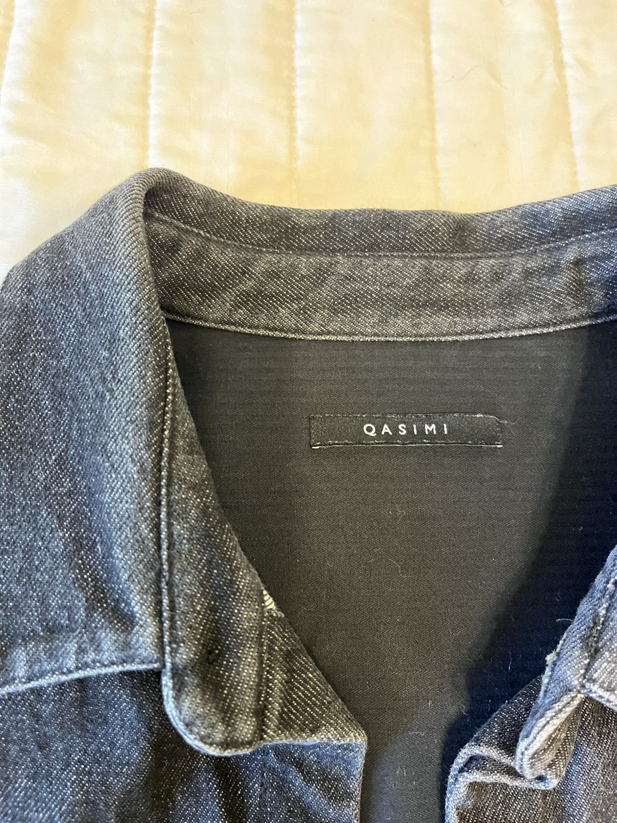 Other QASIMI Japanese Long Denim Jacket Size US XL / EU 56 / 4 - 2 Thumbnail