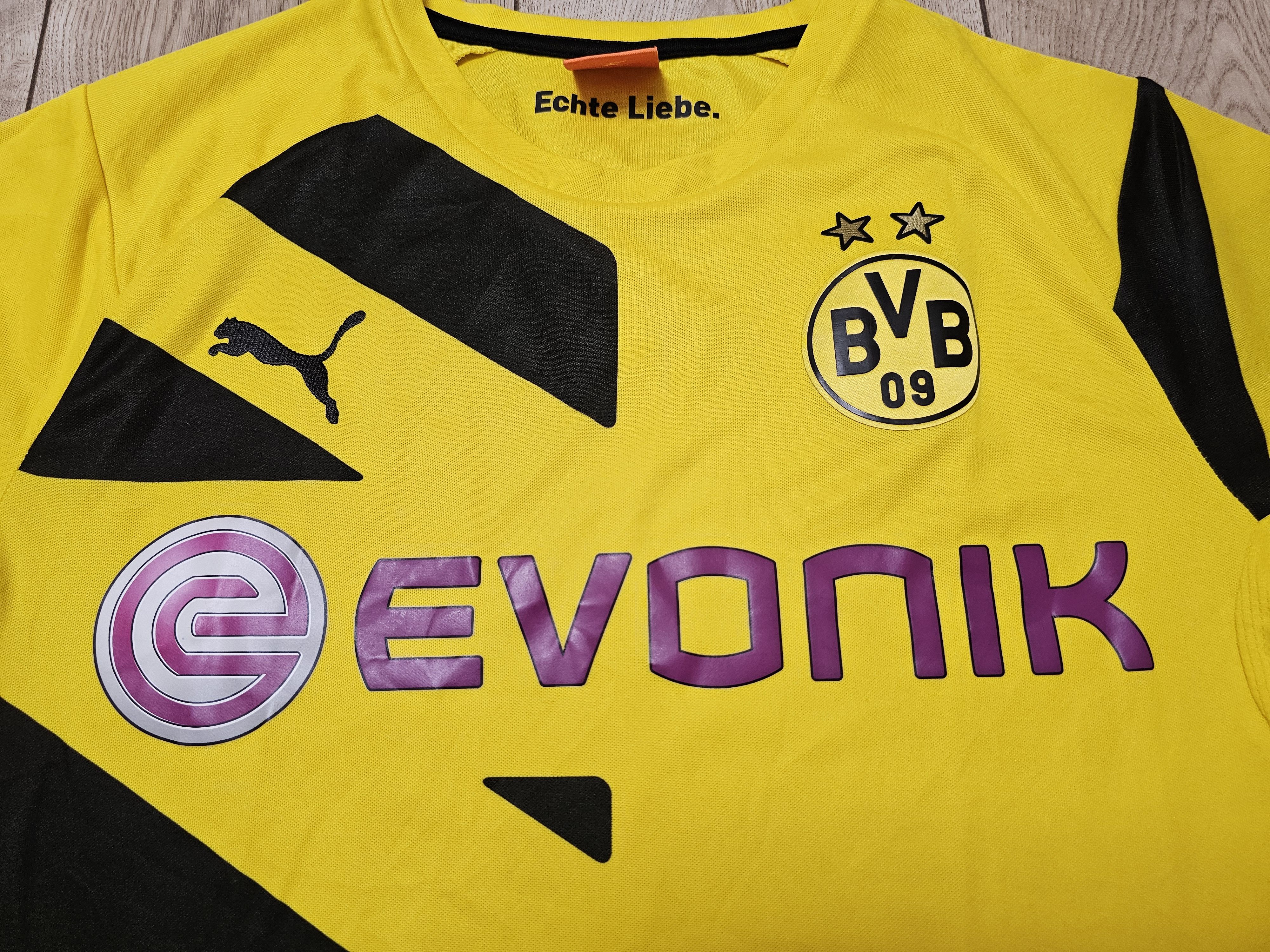 Puma BORUSSIA DORTMUND 2014 2015 HOME FOOTBALL SOCCER JERSEY Size US M / EU 48-50 / 2 - 3 Thumbnail
