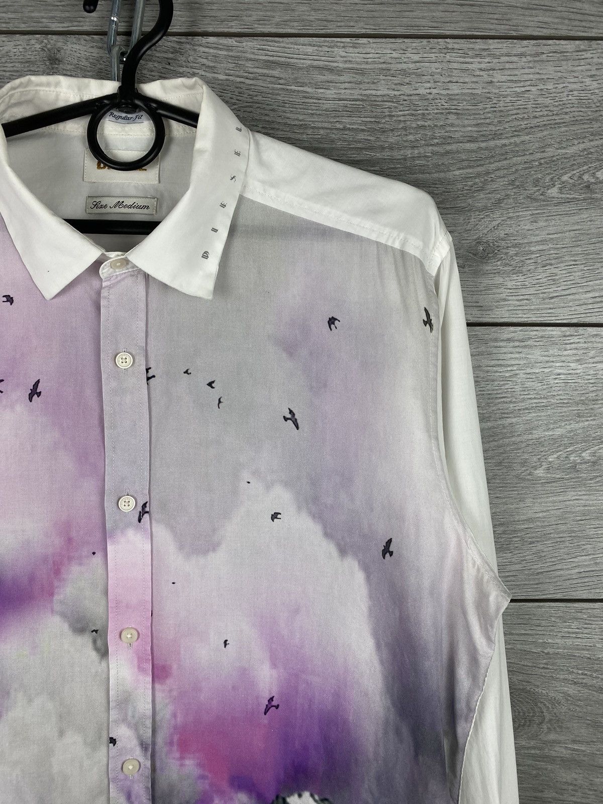 Diesel Mens Vintage Diesel Avant Garde Shirt Button Up Size US M / EU 48-50 / 2 - 2 Thumbnail