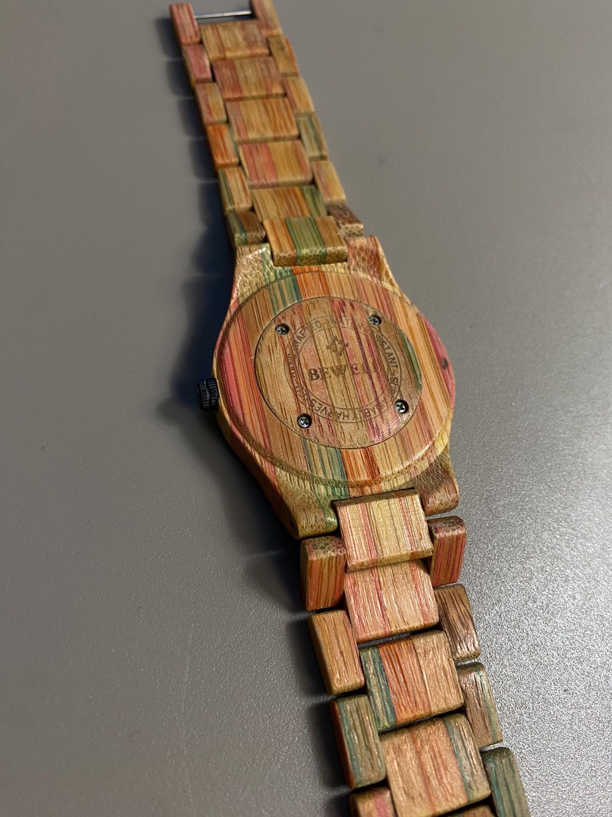 Vintage RARE❗️Futuristic VTG Bewell wooden wristwatch Size ONE SIZE - 7 Thumbnail