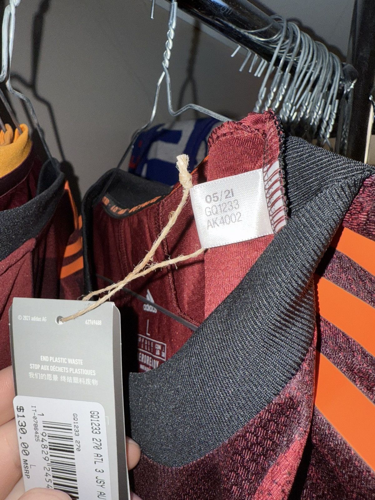 Adidas BNWT PLAYER ISSUE Atlanta United FC 2021 Third [L] Size US L / EU 52-54 / 3 - 10 Thumbnail