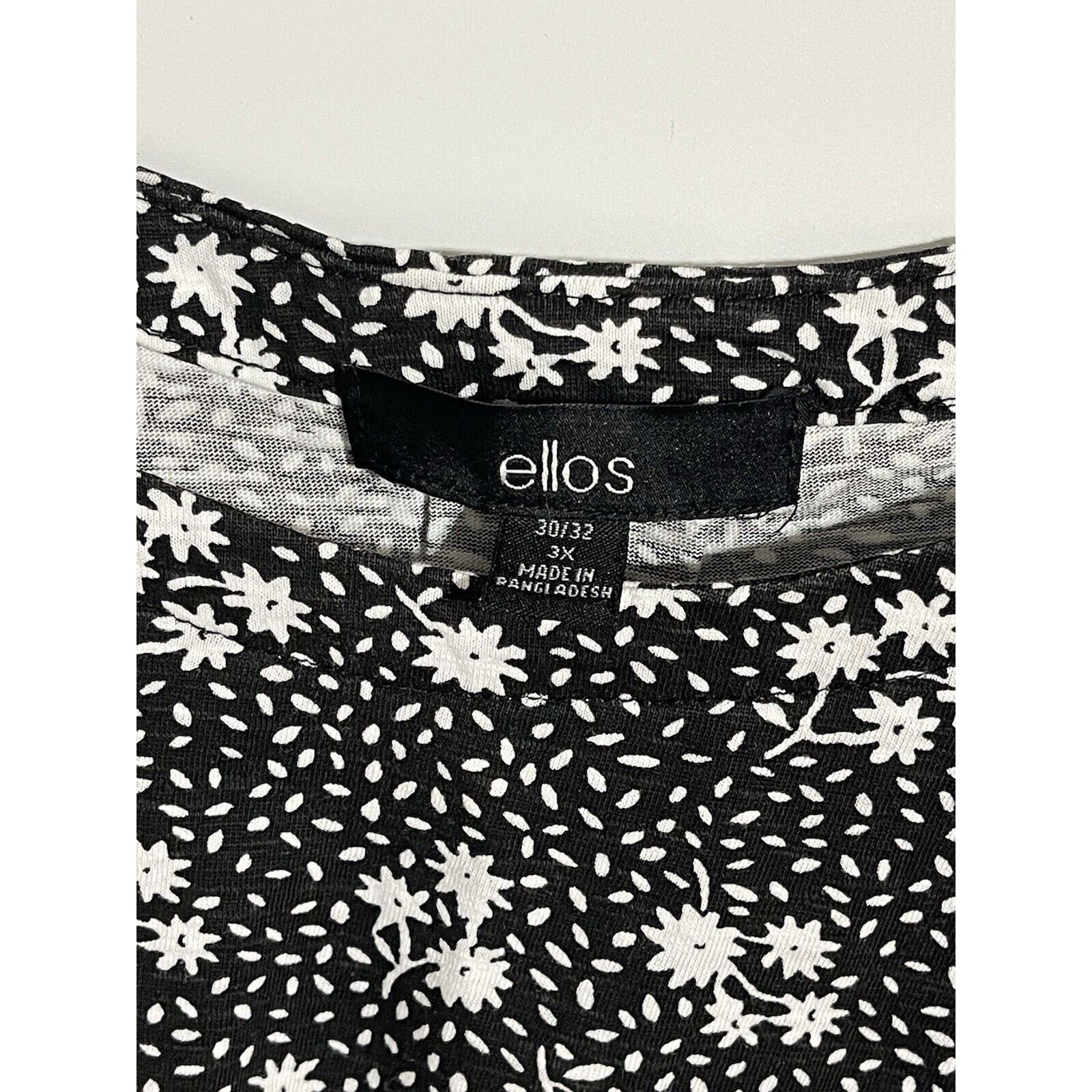 Other Ellos Top Womens Plus 3X 30/32 Daisies Garden Cottagecore Size 3XL / US 20-22 - 3 Thumbnail