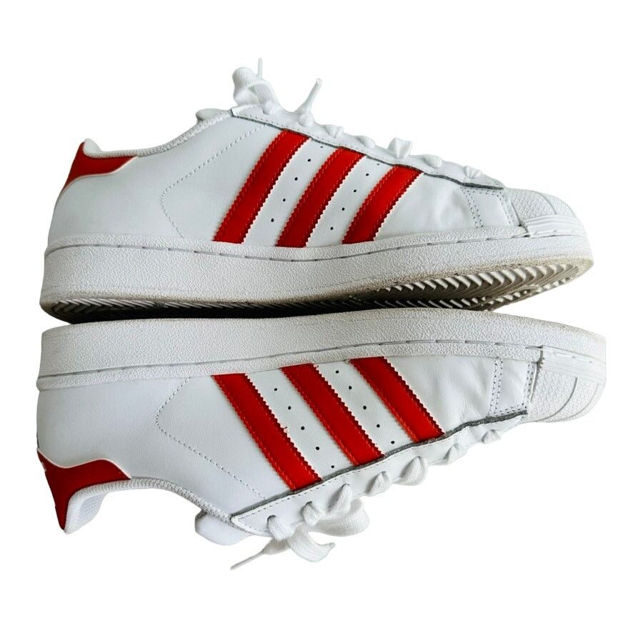Adidas Adidas Superstar RARE White Orange Men's Size 8.5 #G27807 Size US 8.5 / EU 41-42 - 4 Thumbnail