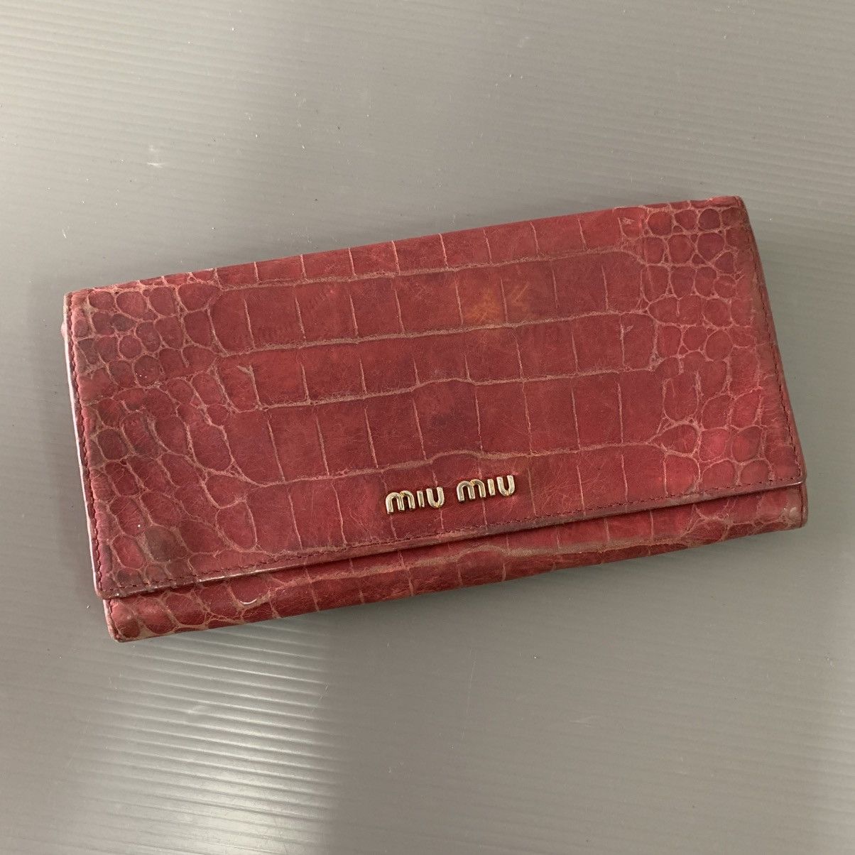 Miu Miu Miu Miu Leather Long Wallet Size ONE SIZE - 1 Thumbnail